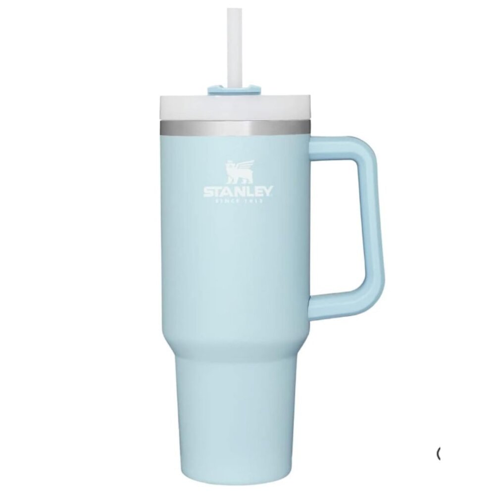 Stanley 40 oz Aqua Blue Stainless Steel Quencher Tumbler